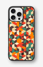 iPhone 16 Pro Max Hard Case – Retro Geometric - View 1