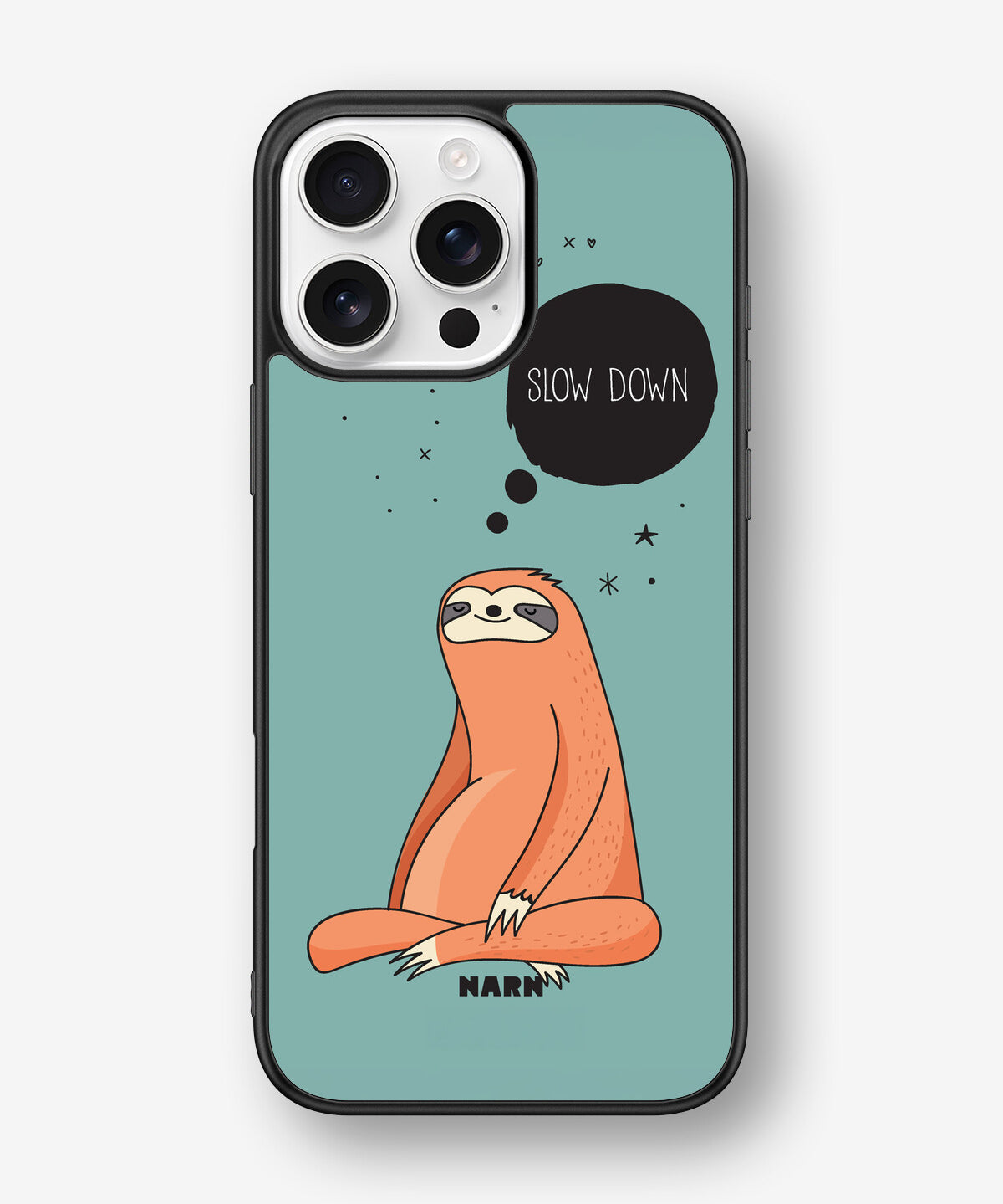 iPhone 16 Pro Max Hard Case – Slow Down Sloth - View 1