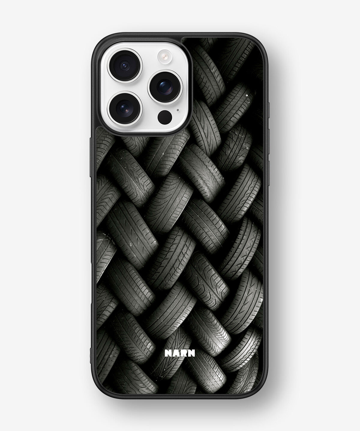iPhone 16 Pro Max Hard Case – Tires Wall - View 1
