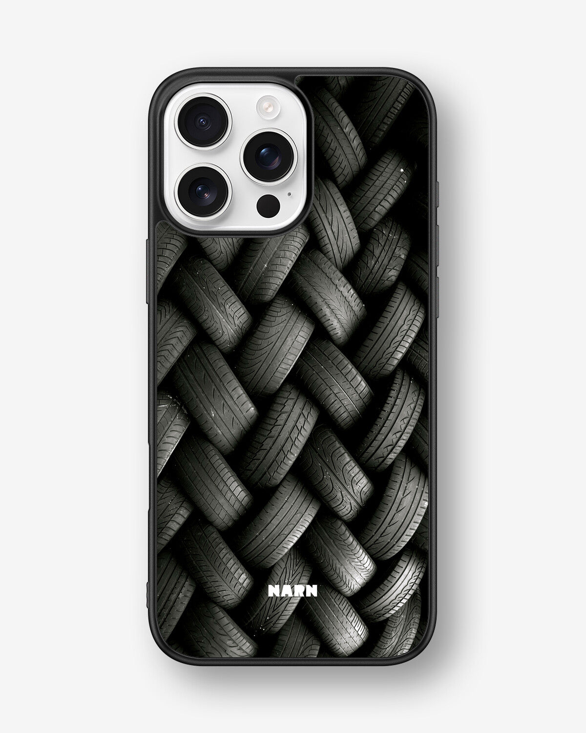 iPhone 16 Pro Max Hard Case – Tires Wall - View 1