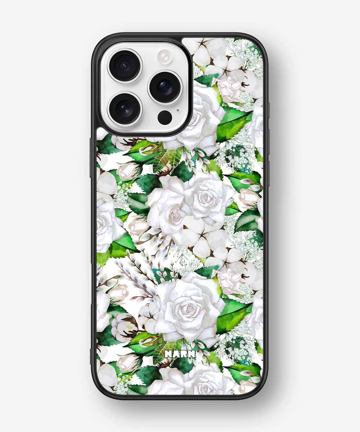 iPhone 16 Pro Max Hard Case – White Bloom - View 1