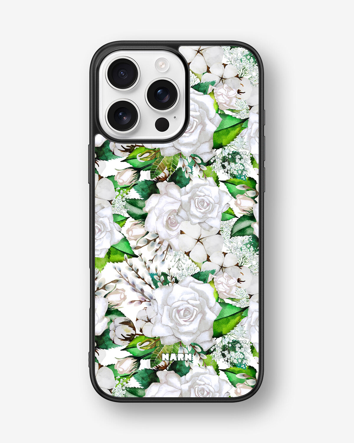 iPhone 16 Pro Max Hard Case – White Bloom - View 1
