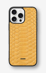 iPhone 16 Pro Max Hard Case – Yellow Snake - View 1