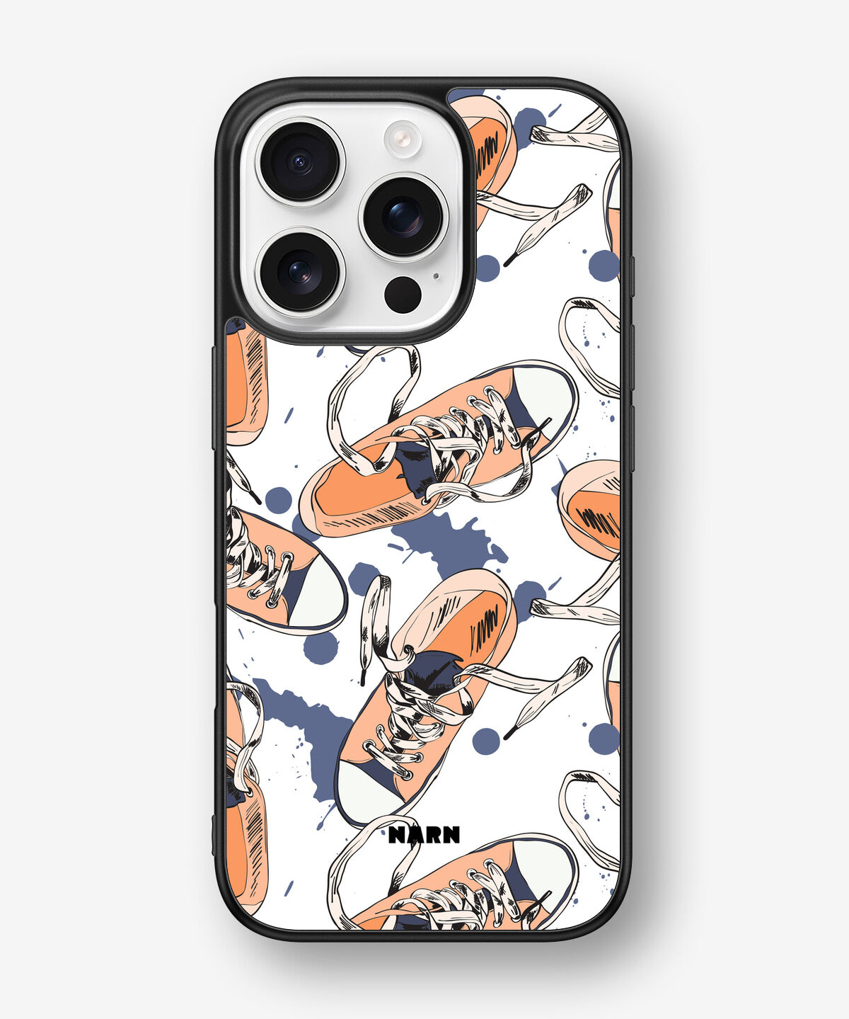 iPhone 16 Pro Hard Case – Apricot Sneakers - View 1