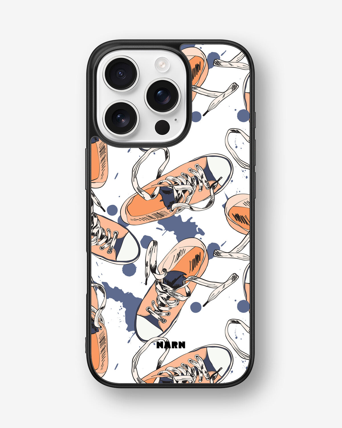 iPhone 16 Pro Hard Case – Apricot Sneakers - View 1