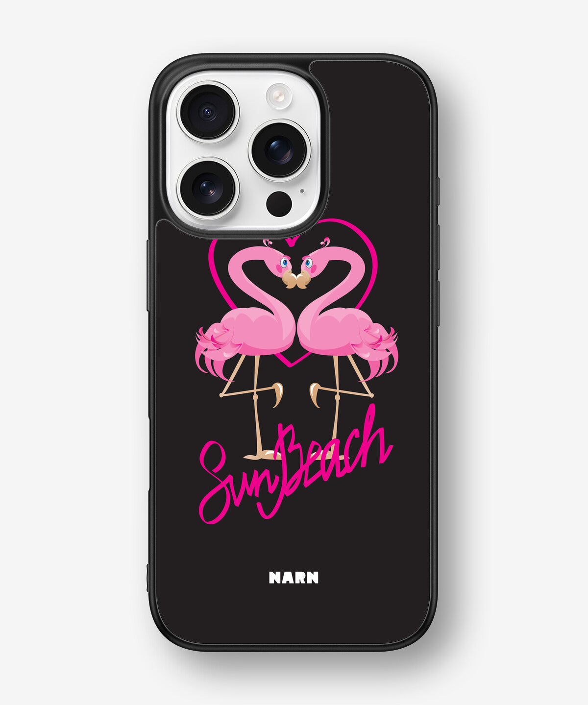 iPhone 16 Pro Hard Case – Beach Flamingo - View 1