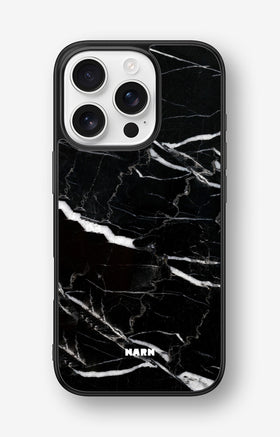 iPhone 16 Pro Hard Case – Black Marble - View 1