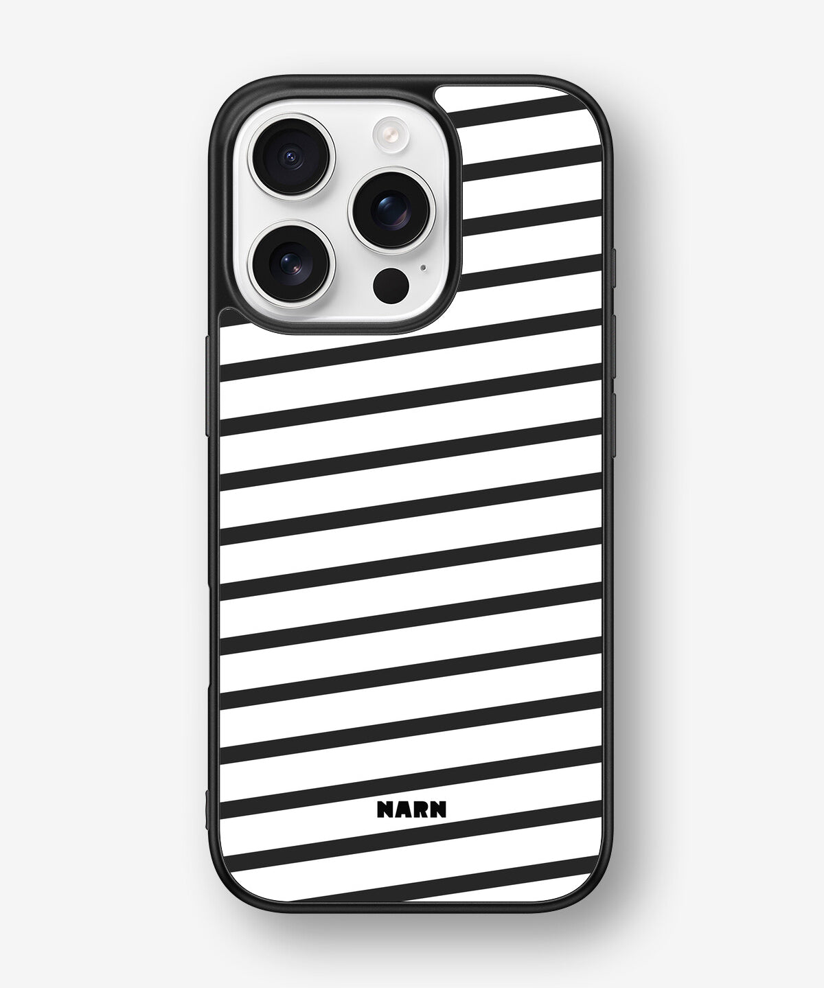 iPhone 16 Pro Hard Case – Black Stripes - View 1