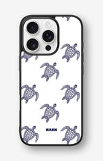 iPhone 16 Pro Hard Case – Blue Turtles - View 1
