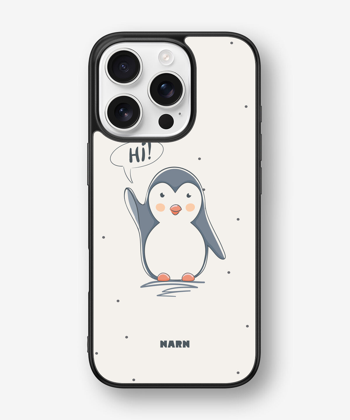 iPhone 16 Pro Hard Case – Cute Penguin - View 1
