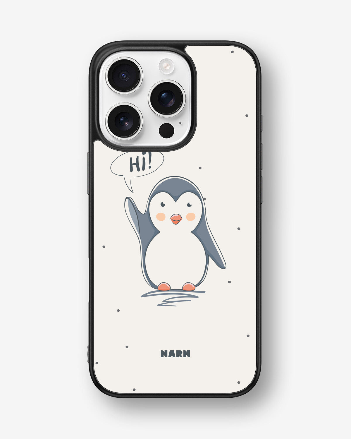 iPhone 16 Pro Hard Case – Cute Penguin - View 1