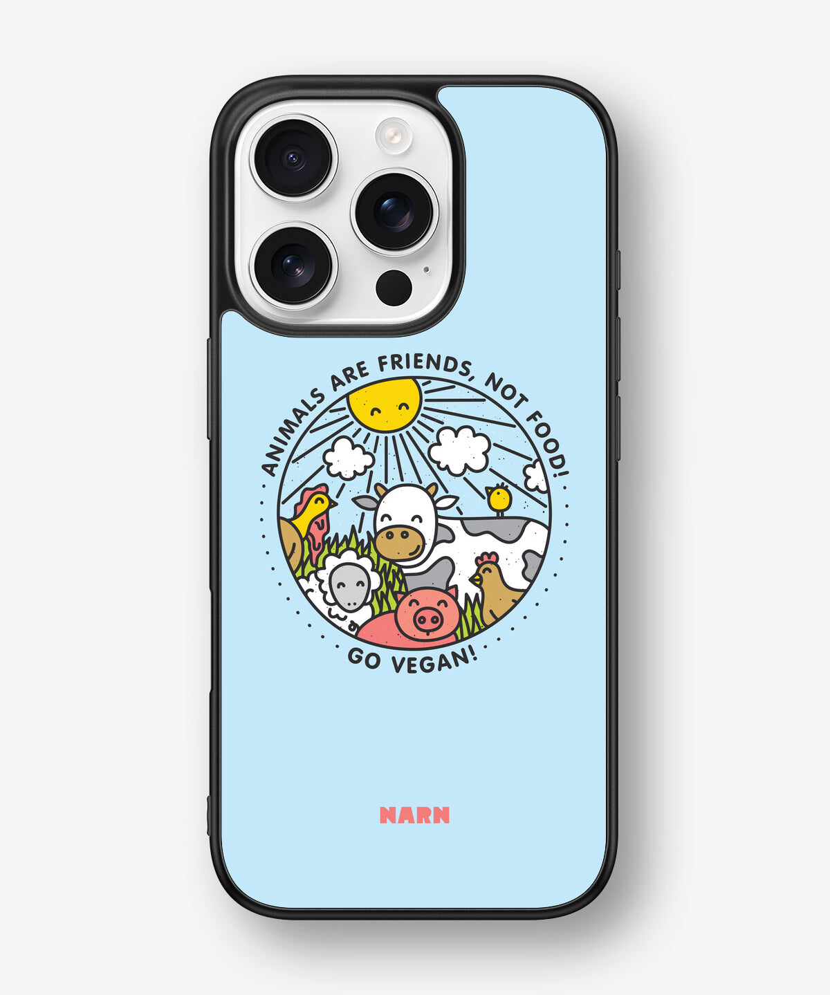 iPhone 16 Pro Hard Case – Friends, Not Food - View 1