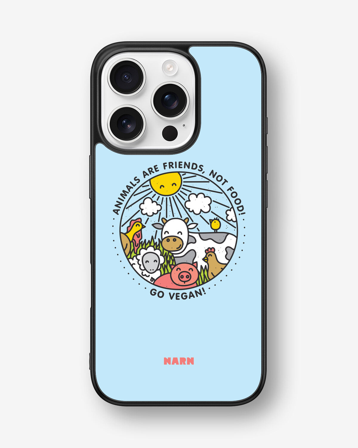 iPhone 16 Pro Hard Case – Friends, Not Food - View 1