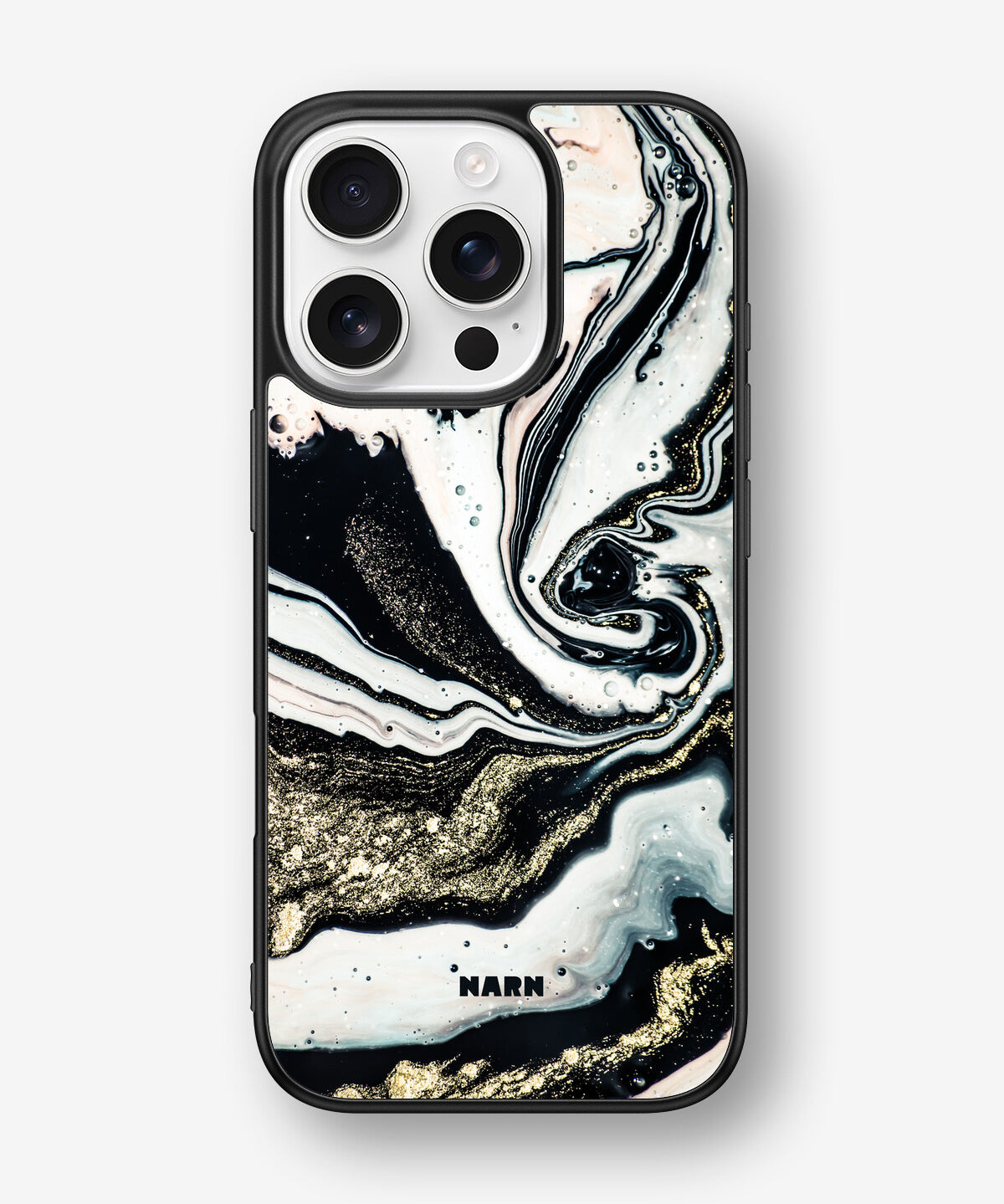 iPhone 16 Pro Hard Case – Golden Swirl - View 1