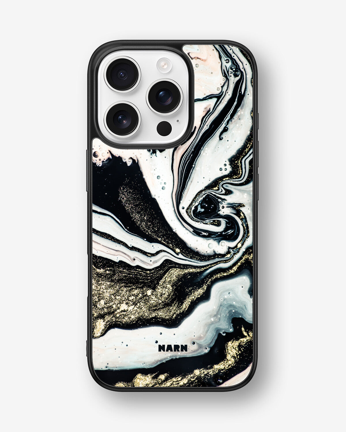iPhone 16 Pro Hard Case – Golden Swirl - View 1