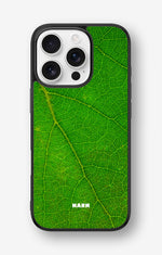 iPhone 16 Pro Hard Case – Green Leafy - View 1
