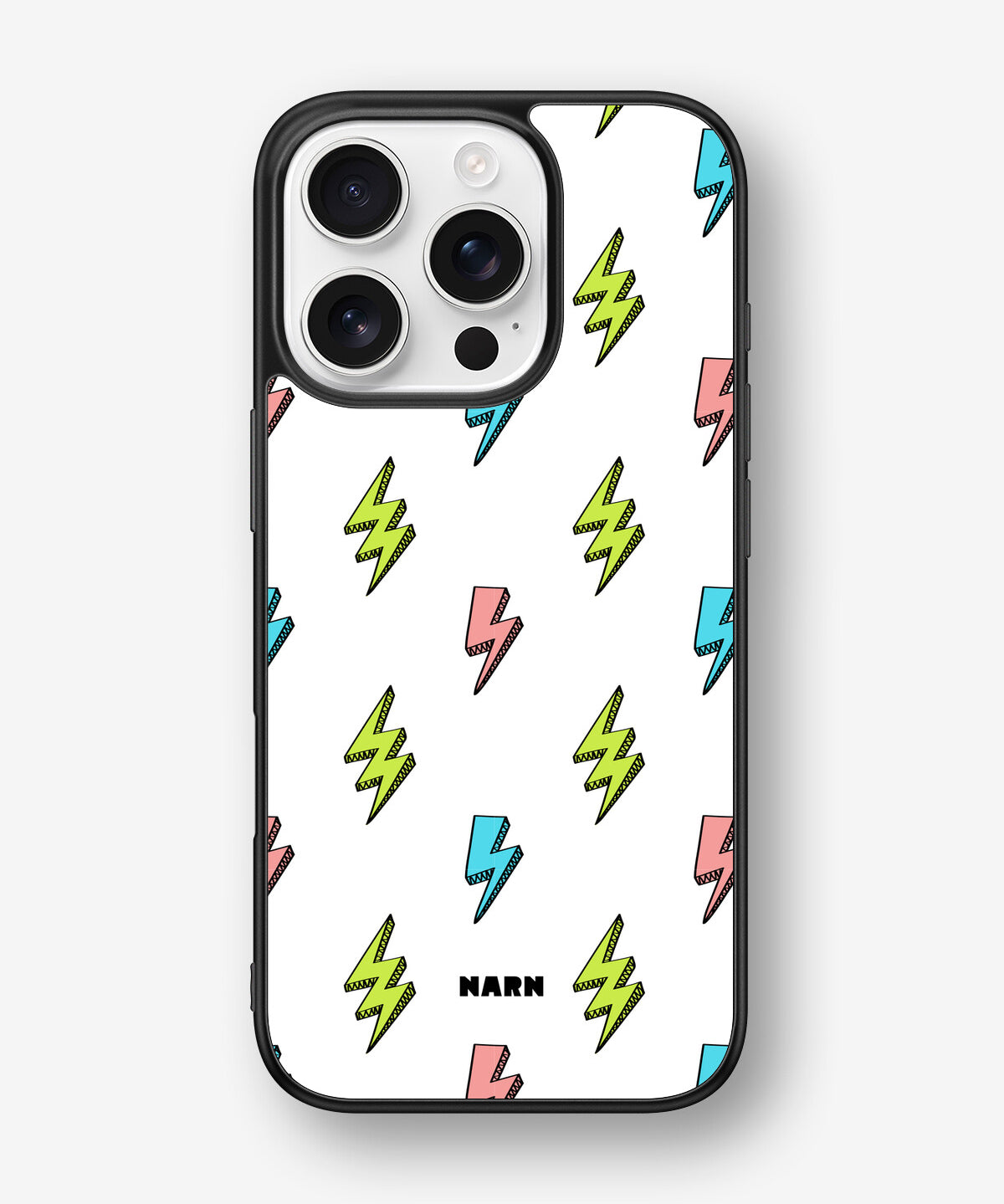 iPhone 16 Pro Hard Case – Lightning Bolts - View 1