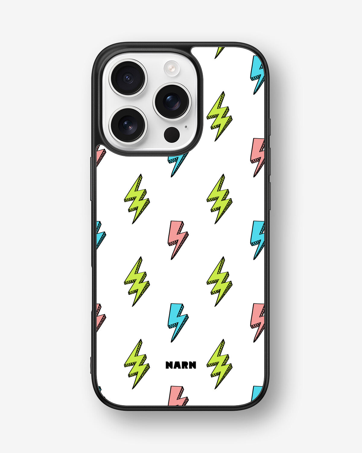 iPhone 16 Pro Hard Case – Lightning Bolts - View 1