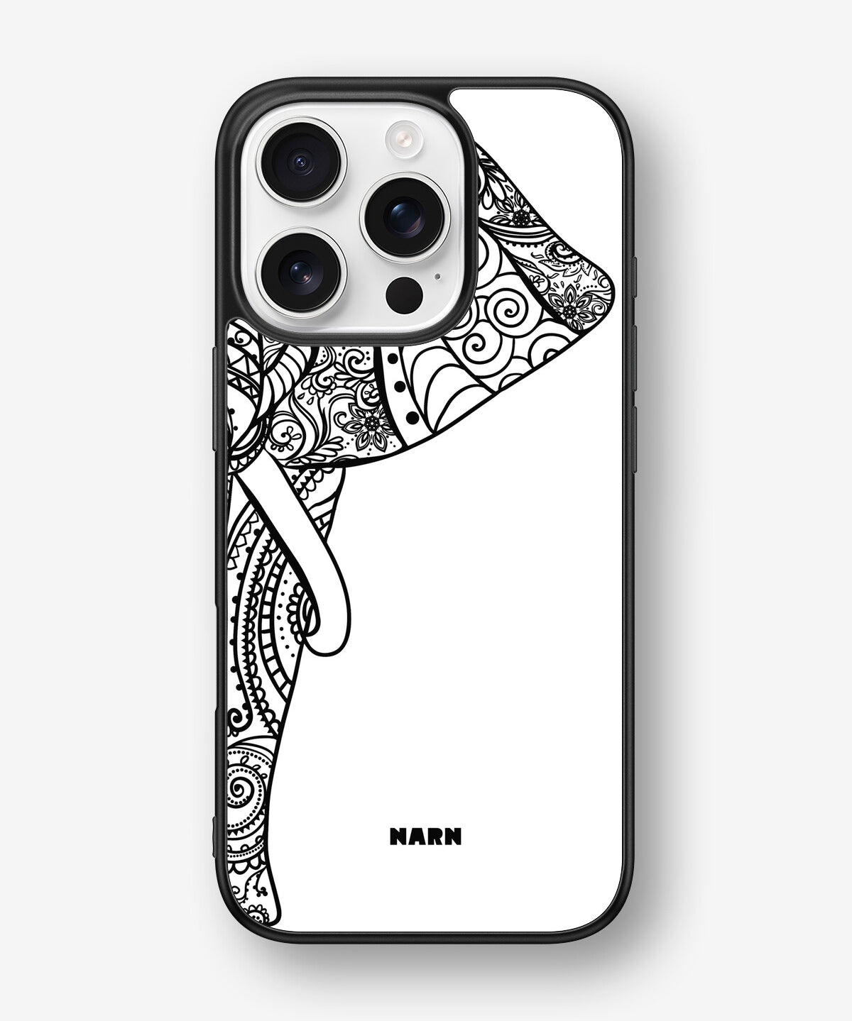 iPhone 16 Pro Hard Case – Mandala Elephant - View 1