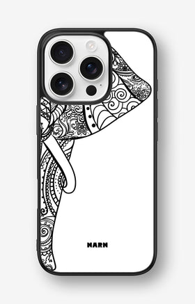 iPhone 16 Pro Hard Case – Mandala Elephant - View 1