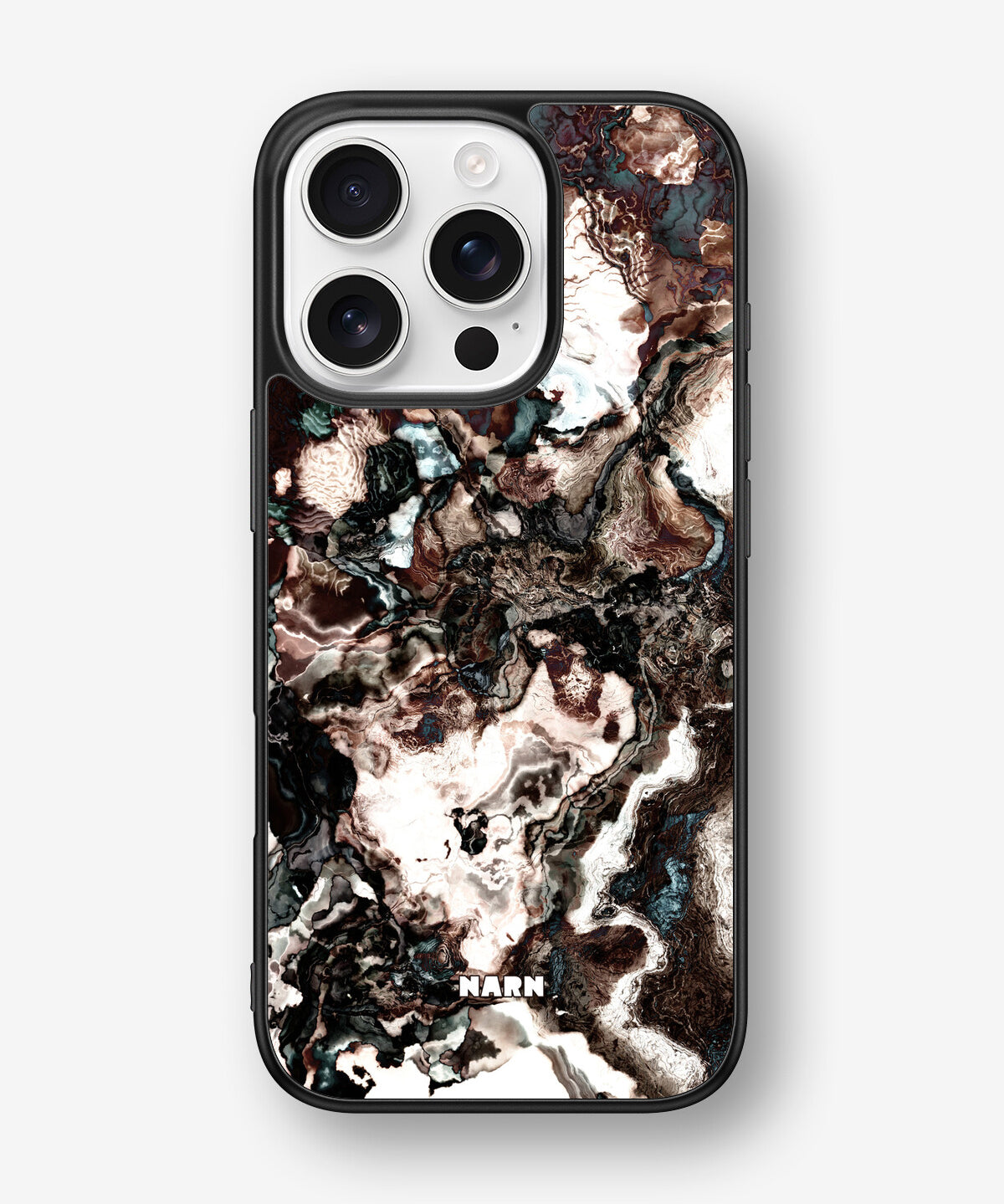 iPhone 16 Pro Hard Case – Marble Brown - View 1