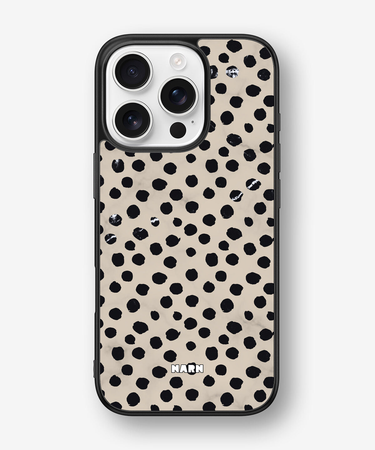 iPhone 16 Pro Hard Case – Marble Dots - View 1