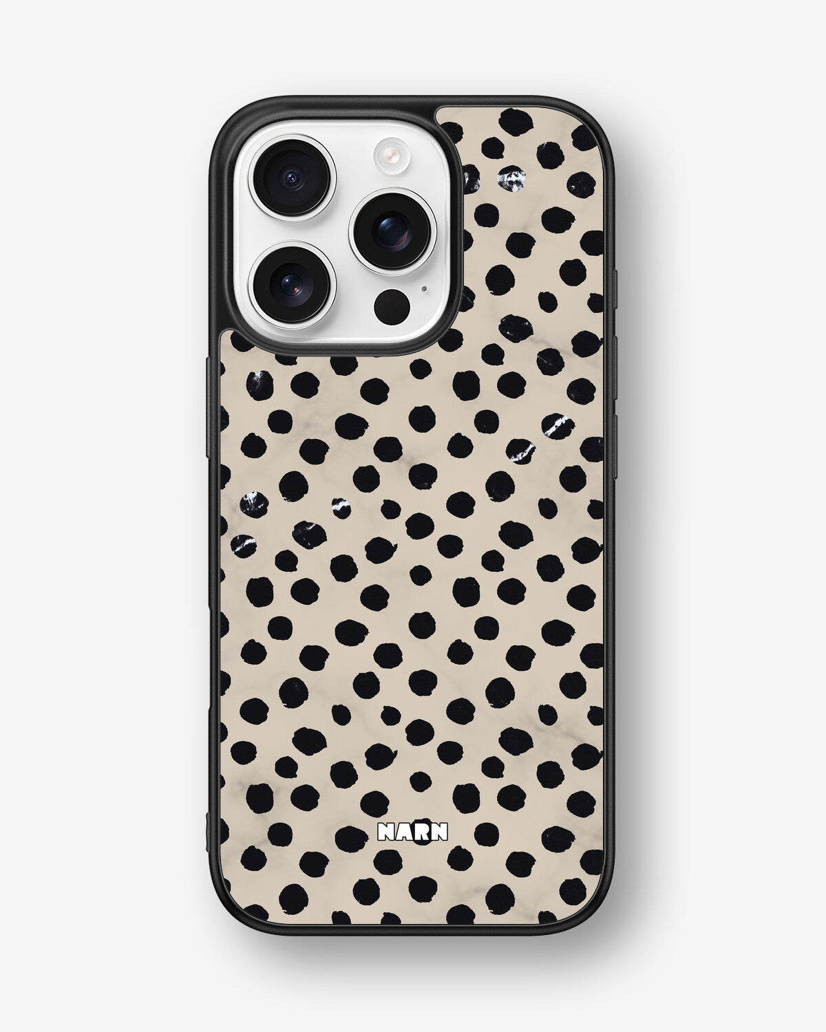 iPhone 16 Pro Hard Case – Marble Dots - View 1