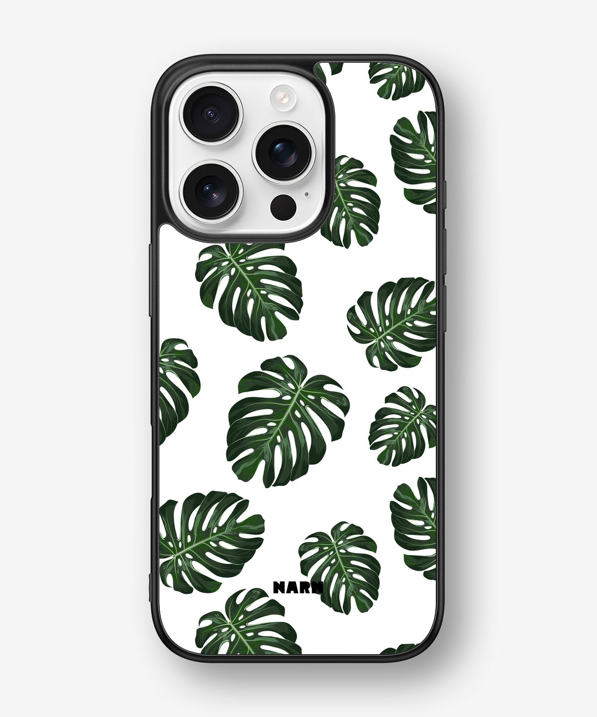 iPhone 16 Pro Hard Case – Monstera Pattern - View 1