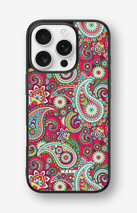 iPhone 16 Pro Hard Case – Paisley Paradise - View 1