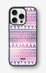 iPhone 16 Pro Hard Case – Purple Aztec - View 1