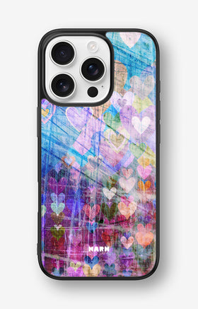 iPhone 16 Pro Hard Case – Purple Hearts - View 1