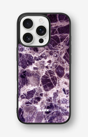 iPhone 16 Pro Hard Case – Purple Marble - View 1