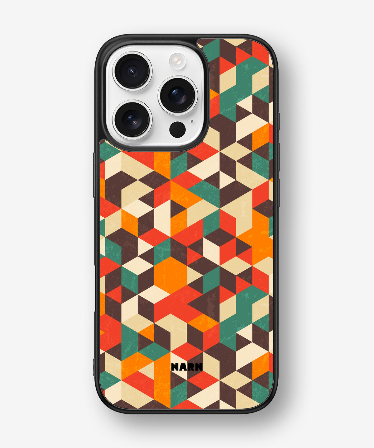 iPhone 16 Pro Hard Case – Retro Geometric - View 1