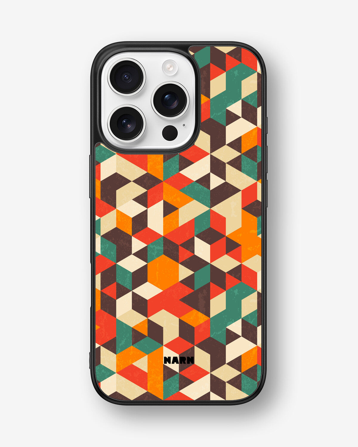 iPhone 16 Pro Hard Case – Retro Geometric - View 1