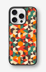 iPhone 16 Pro Hard Case – Retro Geometric - View 1