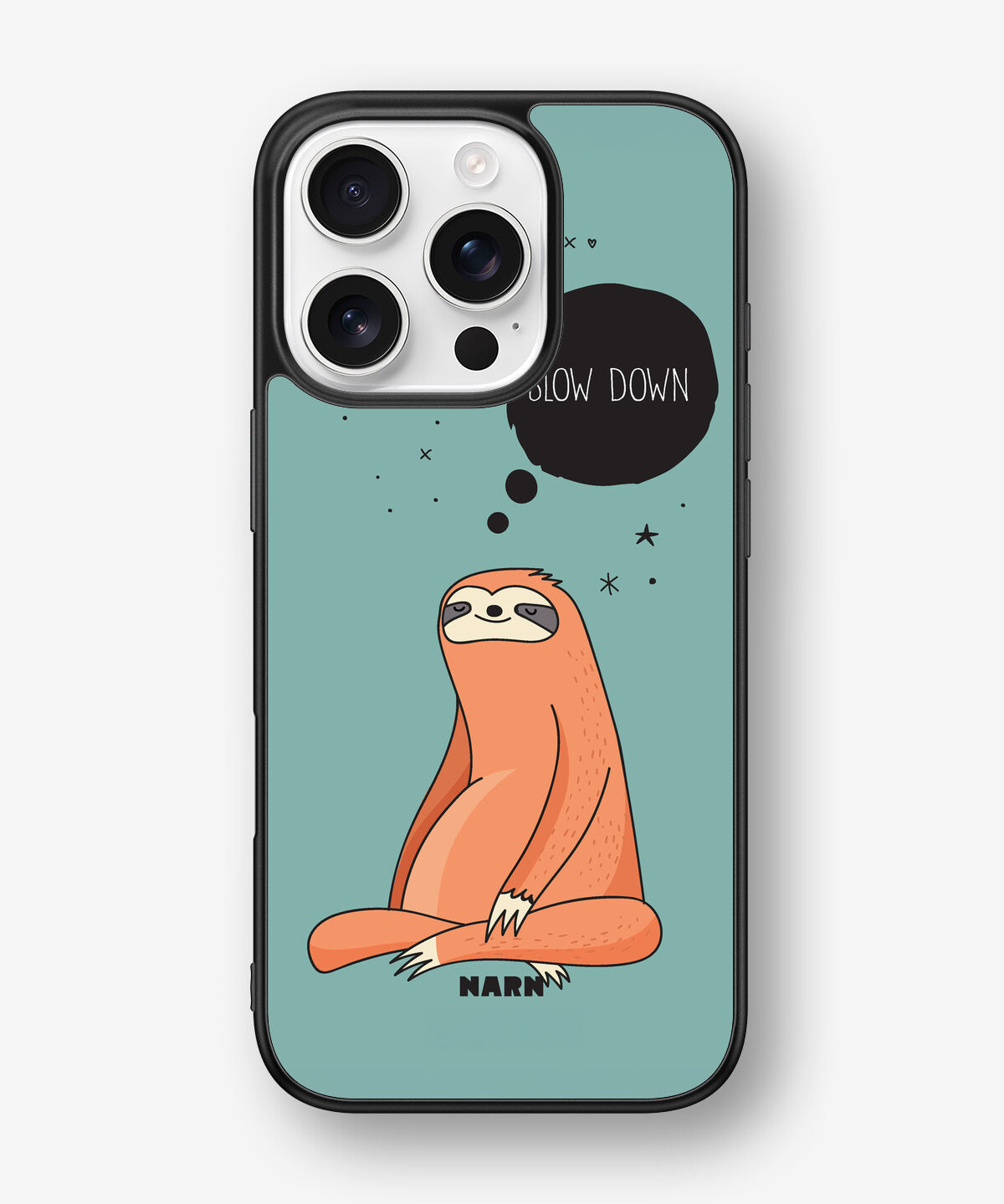 iPhone 16 Pro Hard Case – Slow Down Sloth - View 1