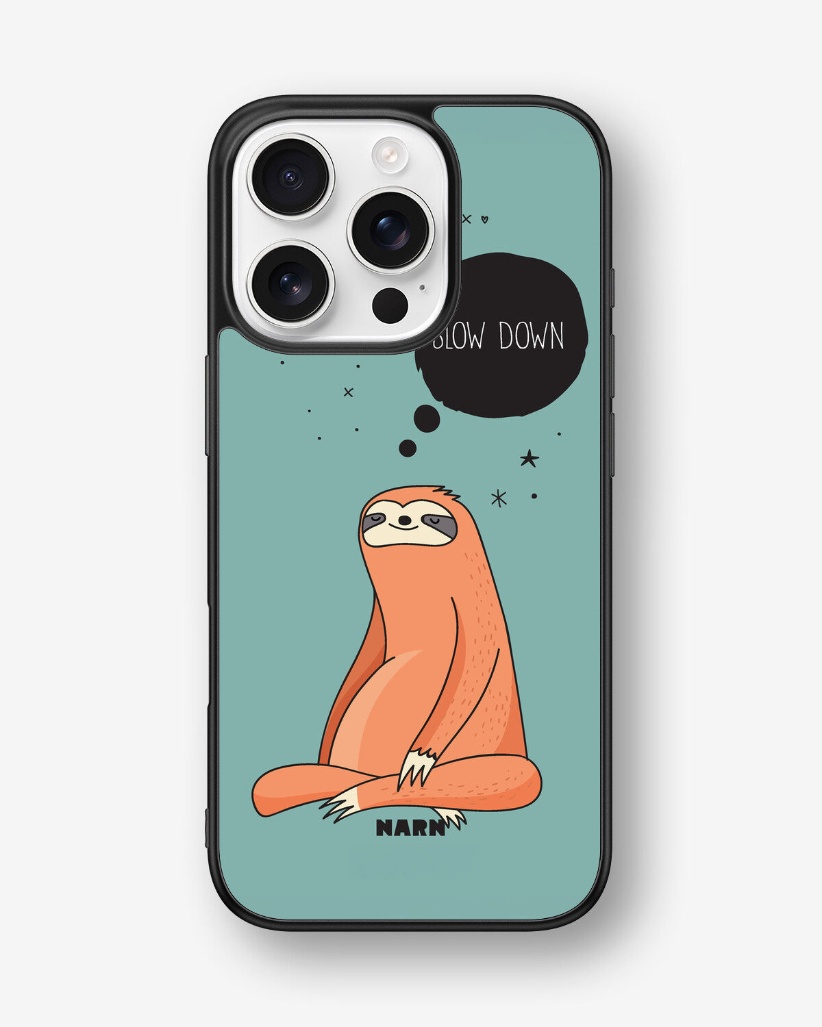 iPhone 16 Pro Hard Case – Slow Down Sloth - View 1