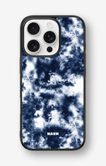 iPhone 16 Pro Hard Case – Tie Dye Blue - View 1