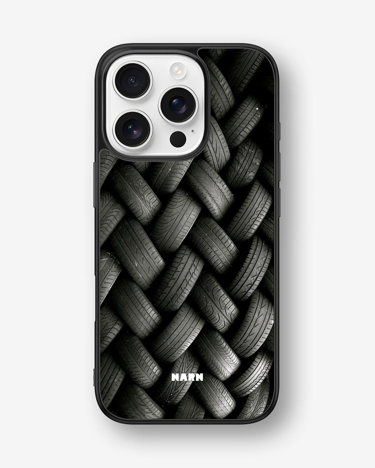 iPhone 16 Pro Hard Case – Tires Wall - View 1