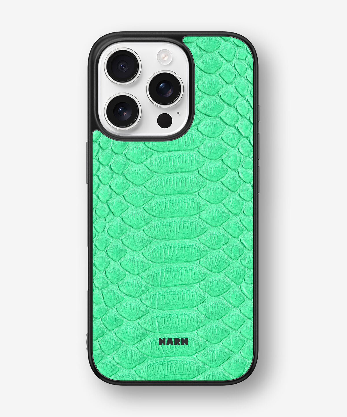 iPhone 16 Pro Hard Case – Turquoise Snake - View 1