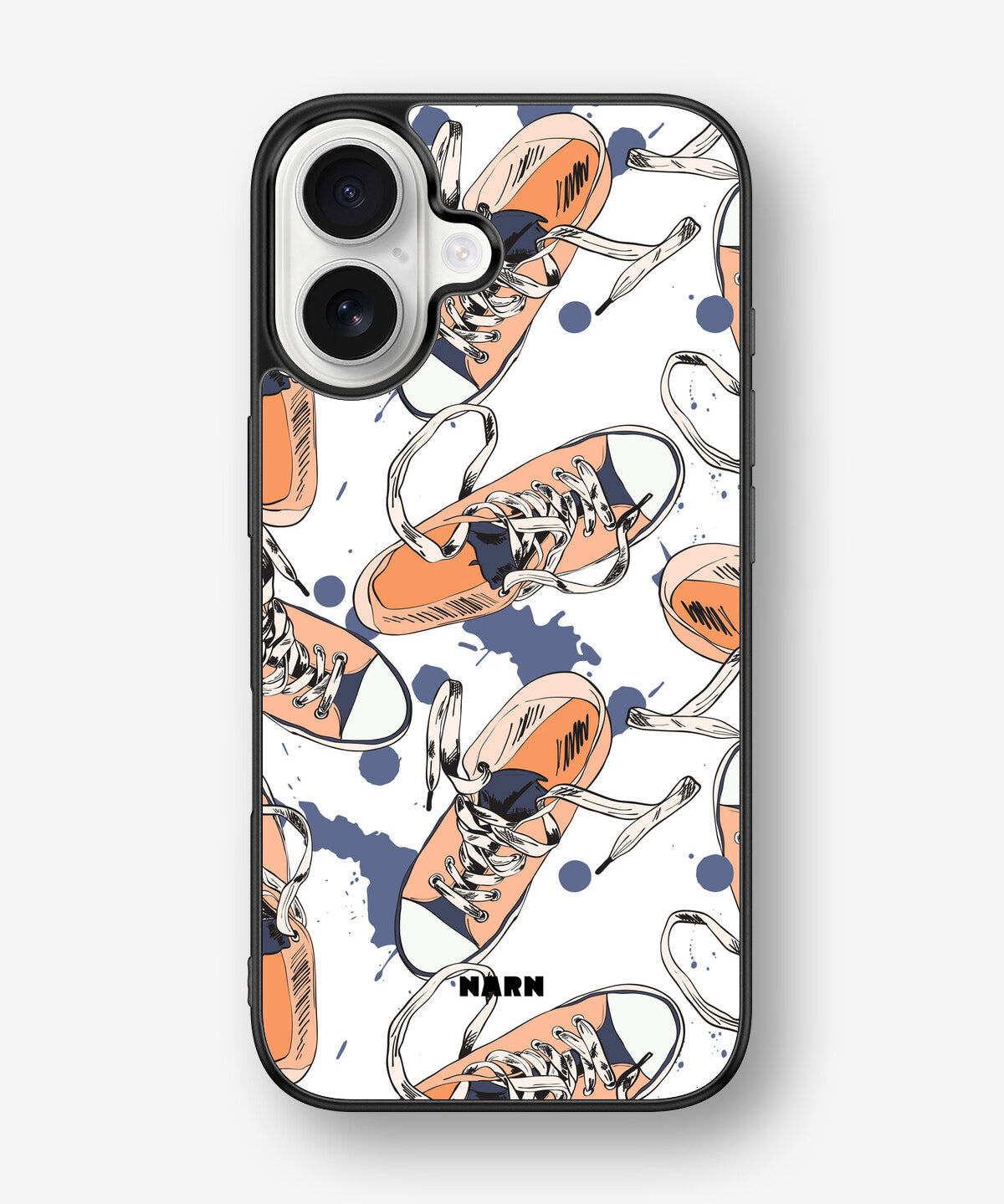 iPhone 16 Hard Case – Apricot Sneakers - View 1