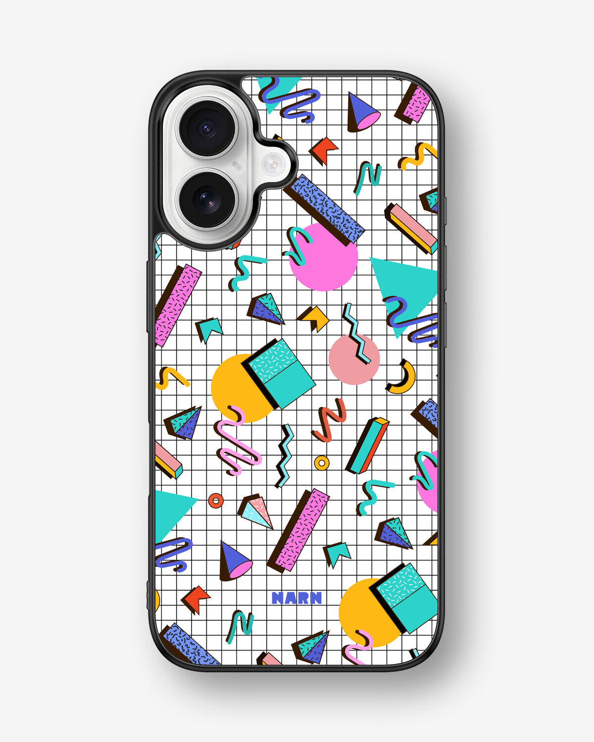 iPhone 16 Hard Case – 80s Memphis - View 1