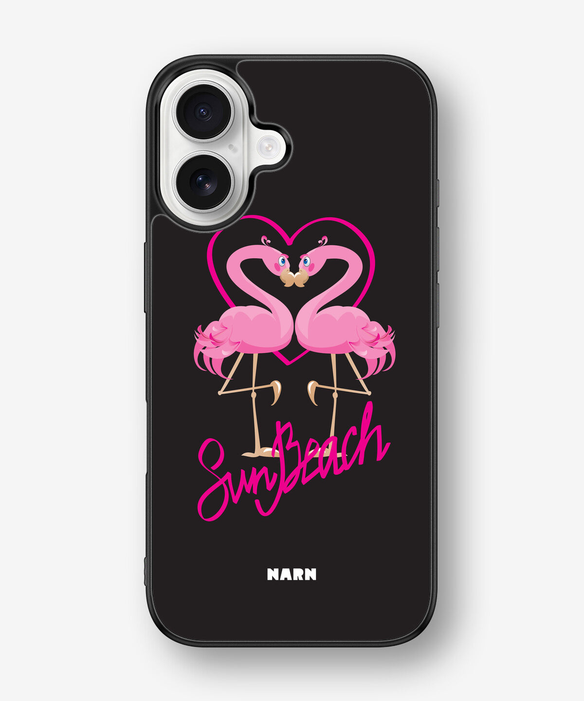 iPhone 16 Hard Case – Beach Flamingo - View 1