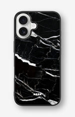 iPhone 16 Hard Case – Black Marble - View 1