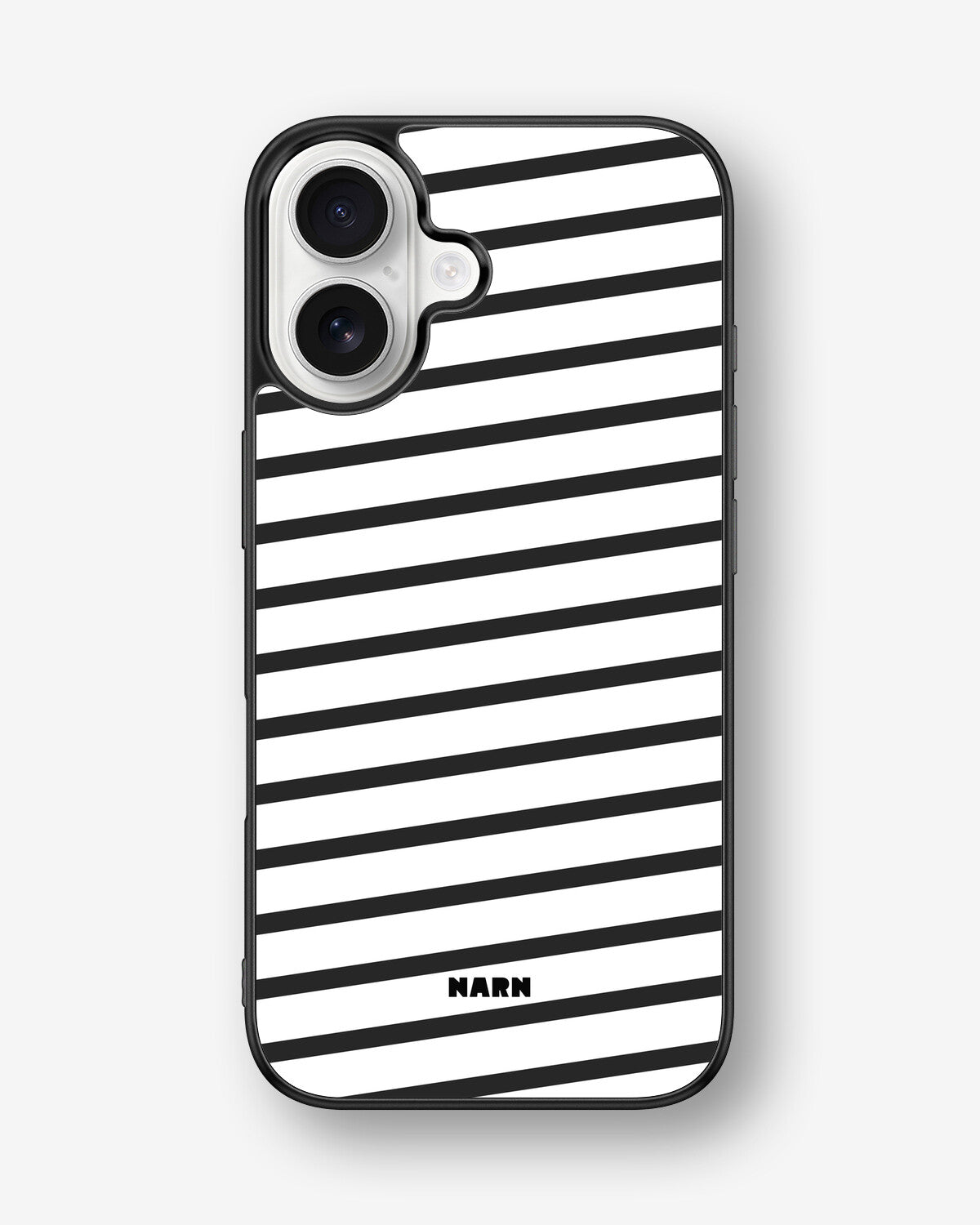 iPhone 16 Hard Case – Black Stripes - View 1