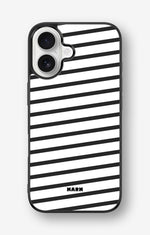iPhone 16 Hard Case – Black Stripes - View 1