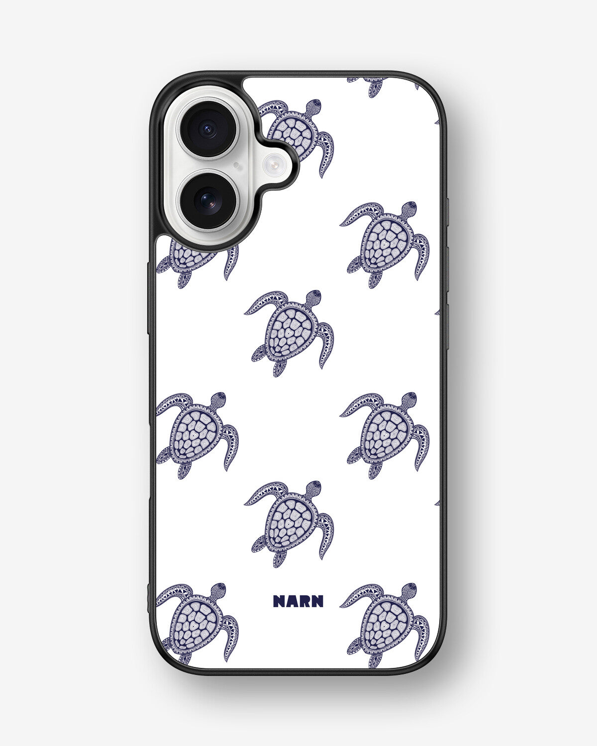 iPhone 16 Hard Case – Blue Turtles - View 1