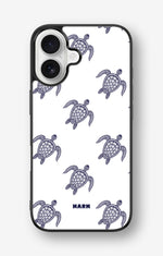 iPhone 16 Hard Case – Blue Turtles - View 1
