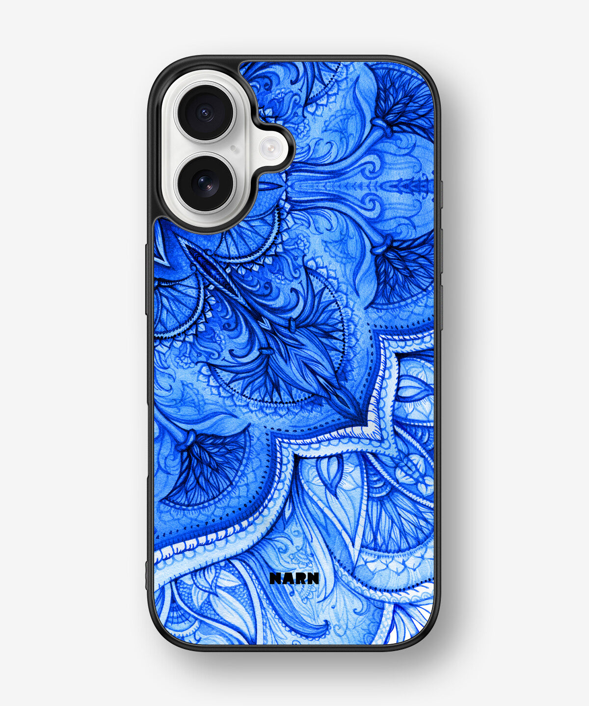 iPhone 16 Hard Case – Blue Vintage - View 1