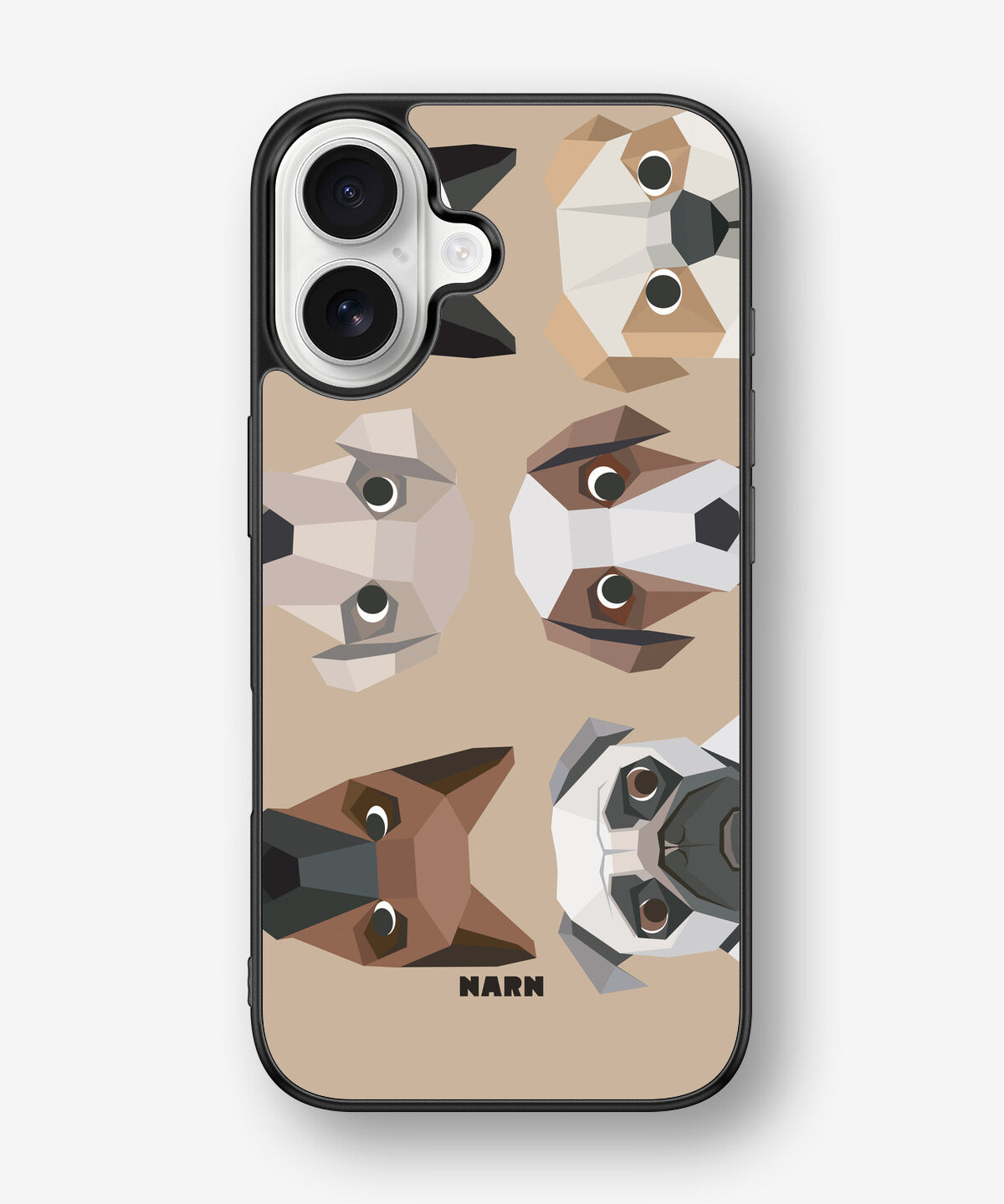 iPhone 16 Hard Case – Cute Dogs - View 1